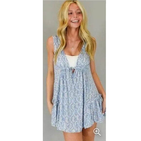 Ocean Drive Paisley Mini Surfer Dress - Picture 1 of 7
